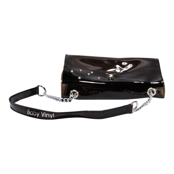 90’s -Inspired Black Vinyl Jelly Bag - Picture 5 of 9